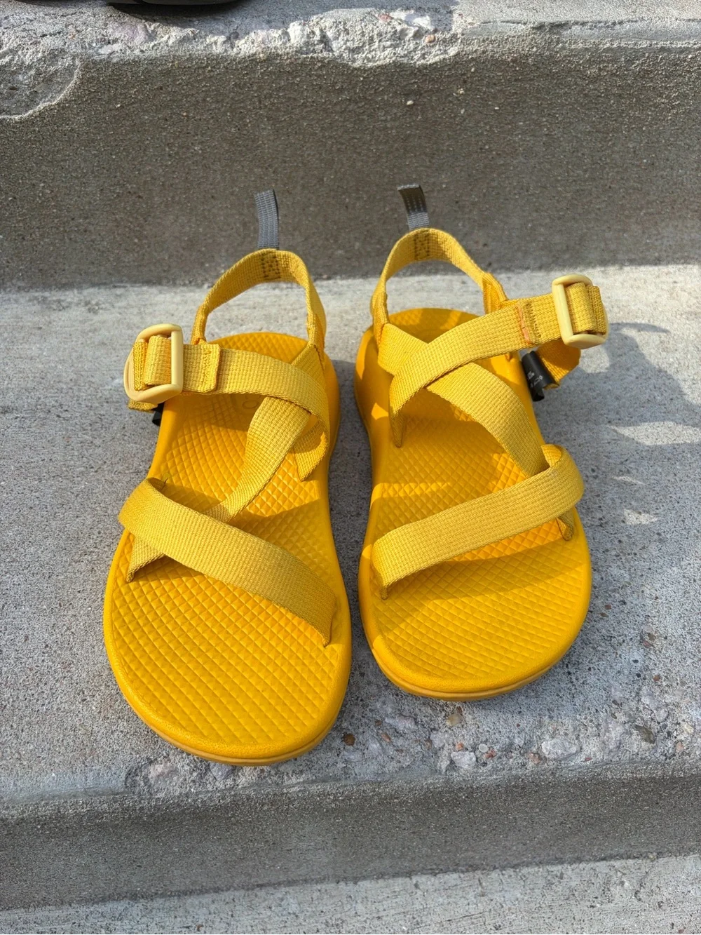 Chaco Kids Yellow Adjustable Strap Sandals